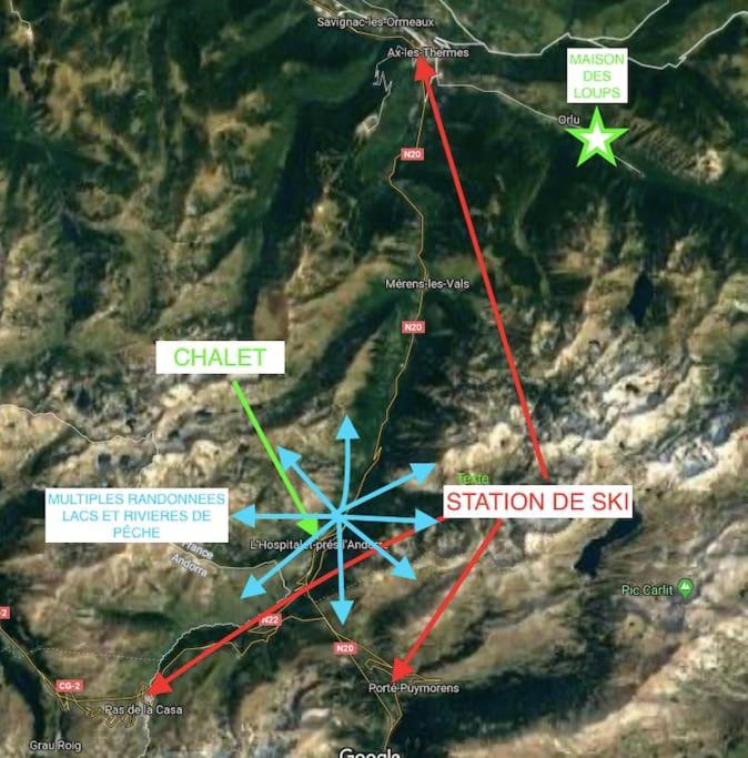 Chalet 6B Dans Les Pyrenees Proche D'Andorre ลอสปิตาเลต์-แพรส์-ลองดอร์ ภายนอก รูปภาพ